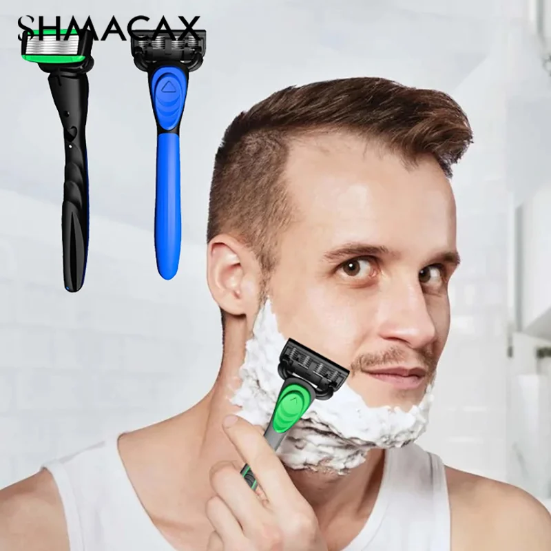 

Manual Razor For Men 7-Layer Blade Shaving Knife With Replaceable Blades No Skin Damage Blades Shaver Hair Removal Knife