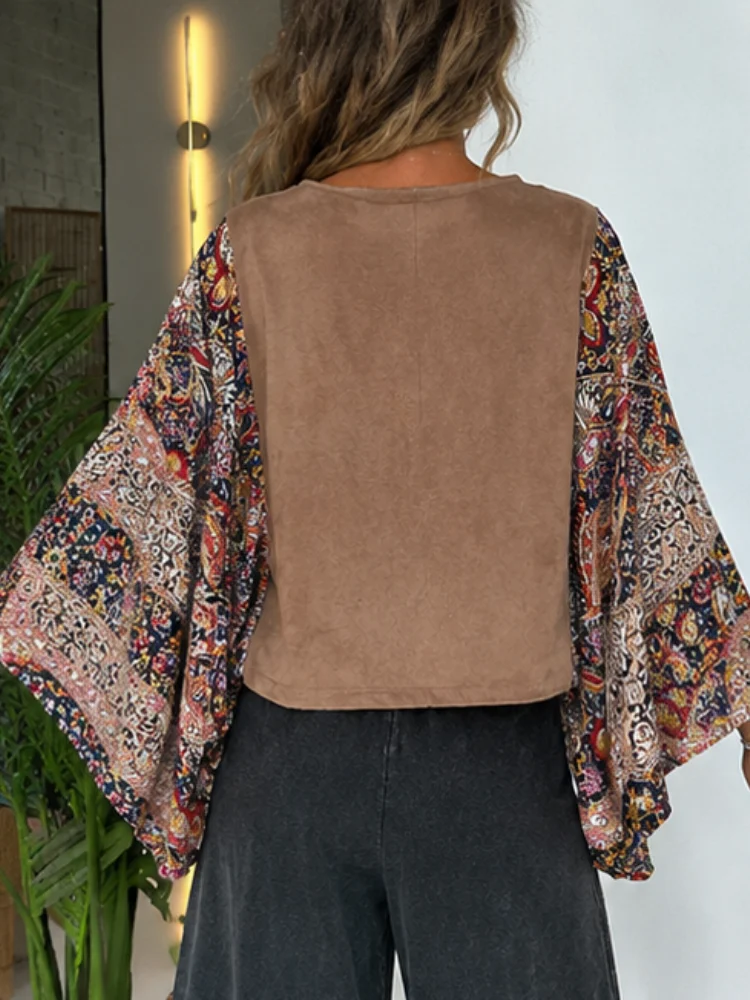 2026 New Style Printed Women's Casual Knitted Fabric Round-Neck Batwing Sleeve Top, Featuring the 'Praise the Lord' Pattern, Suitable for Daily and Holiday Casual Wear.