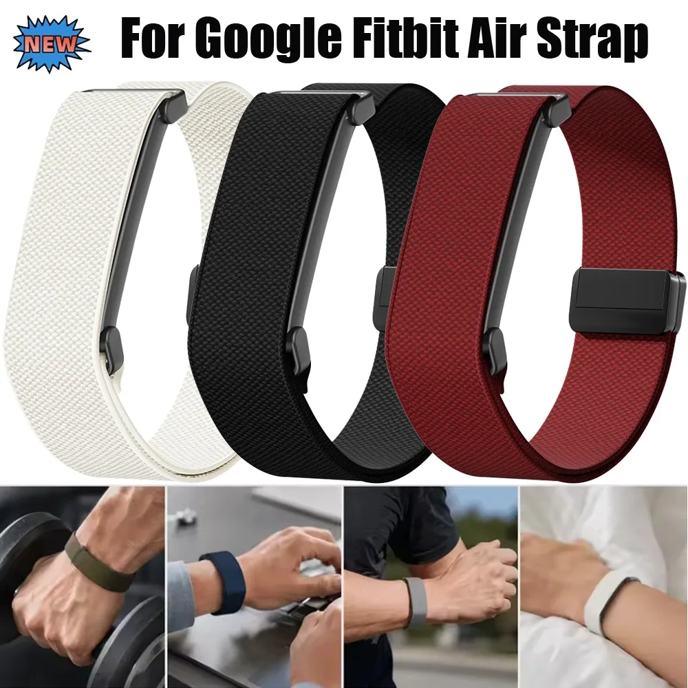 Nylonarmband für Google Fitbit Air, elastisches Smartwatch-Armband mit Magnetknopf für Google Fitbit Air, Armband-Zubehör, Correa