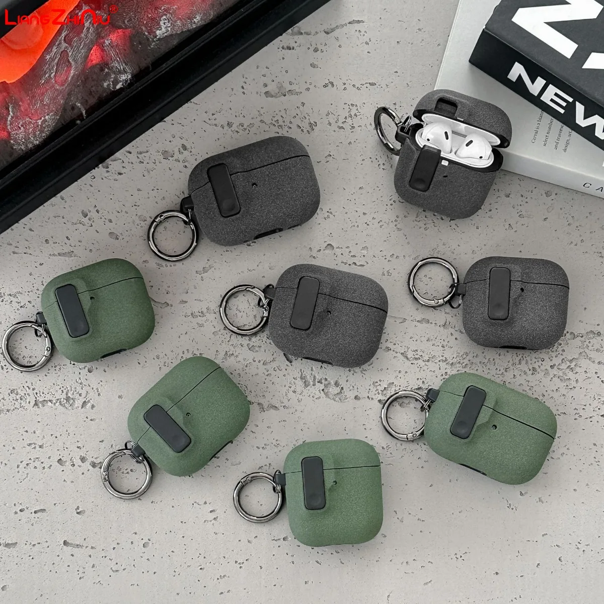 

Защитный чехол для наушников Airpods Pro3 (2025) с кнопочным замком, матовый чехол для Airpods 4, 3-го поколения, для Airpods Pro1/Pro2