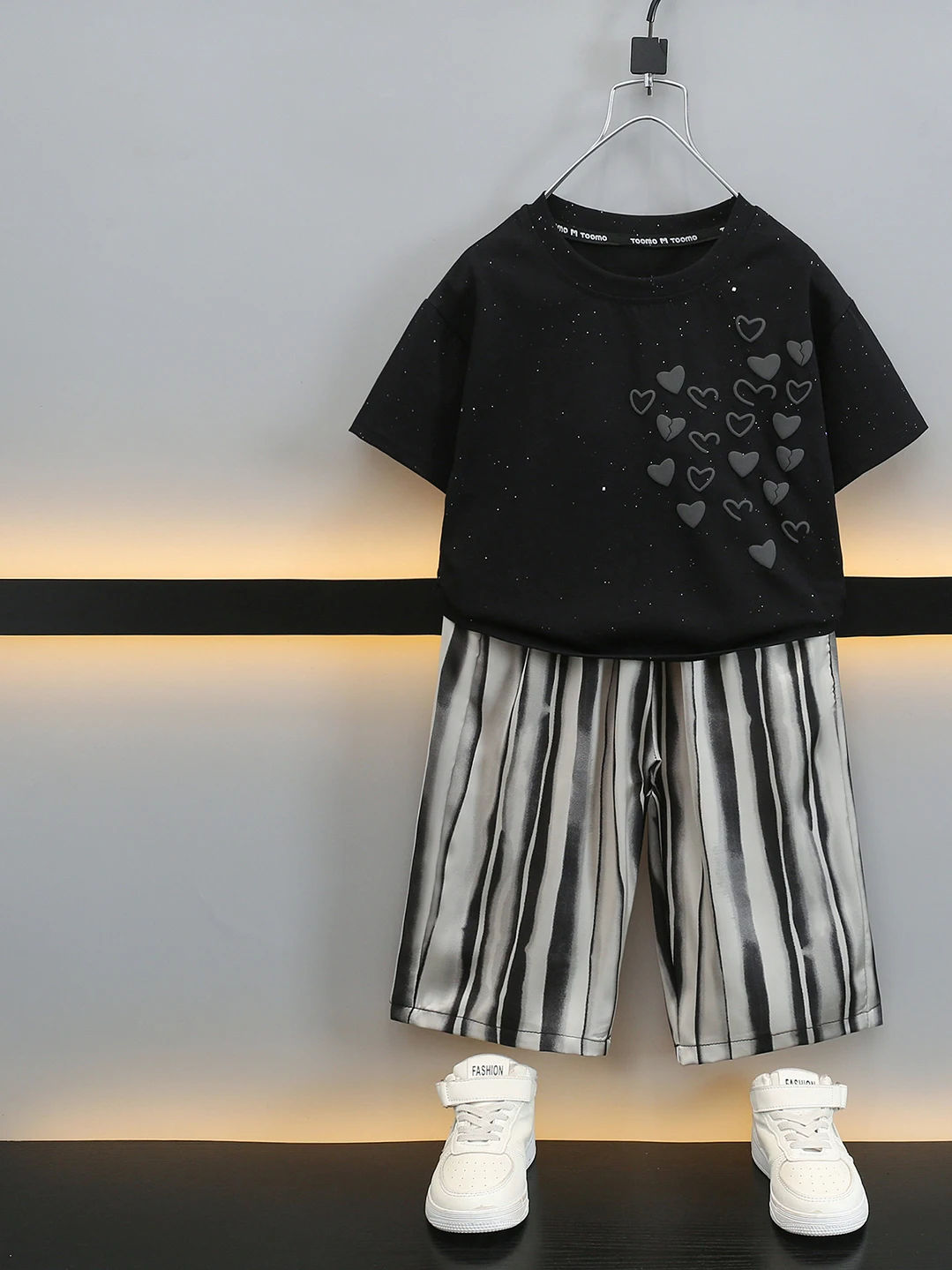 男の子用蚊よけ夏服-半袖ツーピースセット-おしゃれなベビー服-カジュアルスポーツウェア-綿素材