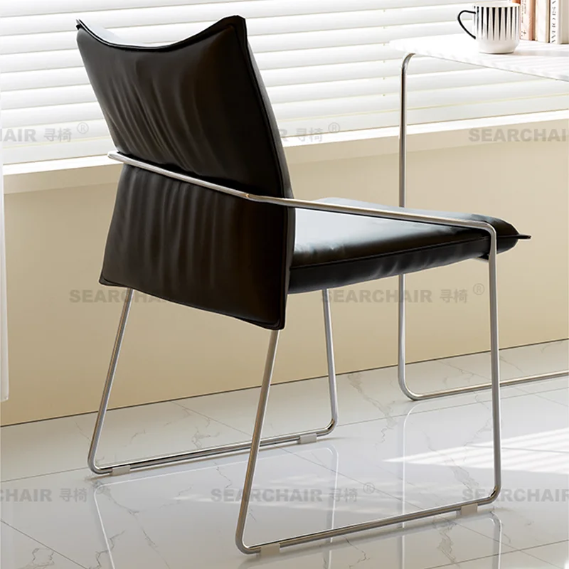 كراسي تناول الطعام الفاخرة الاسكندنافية مصممة للحفلات كراسي تناول الطعام المريحة في الفنادق وأثاث جناح صالة البراز المريح البسيط #6