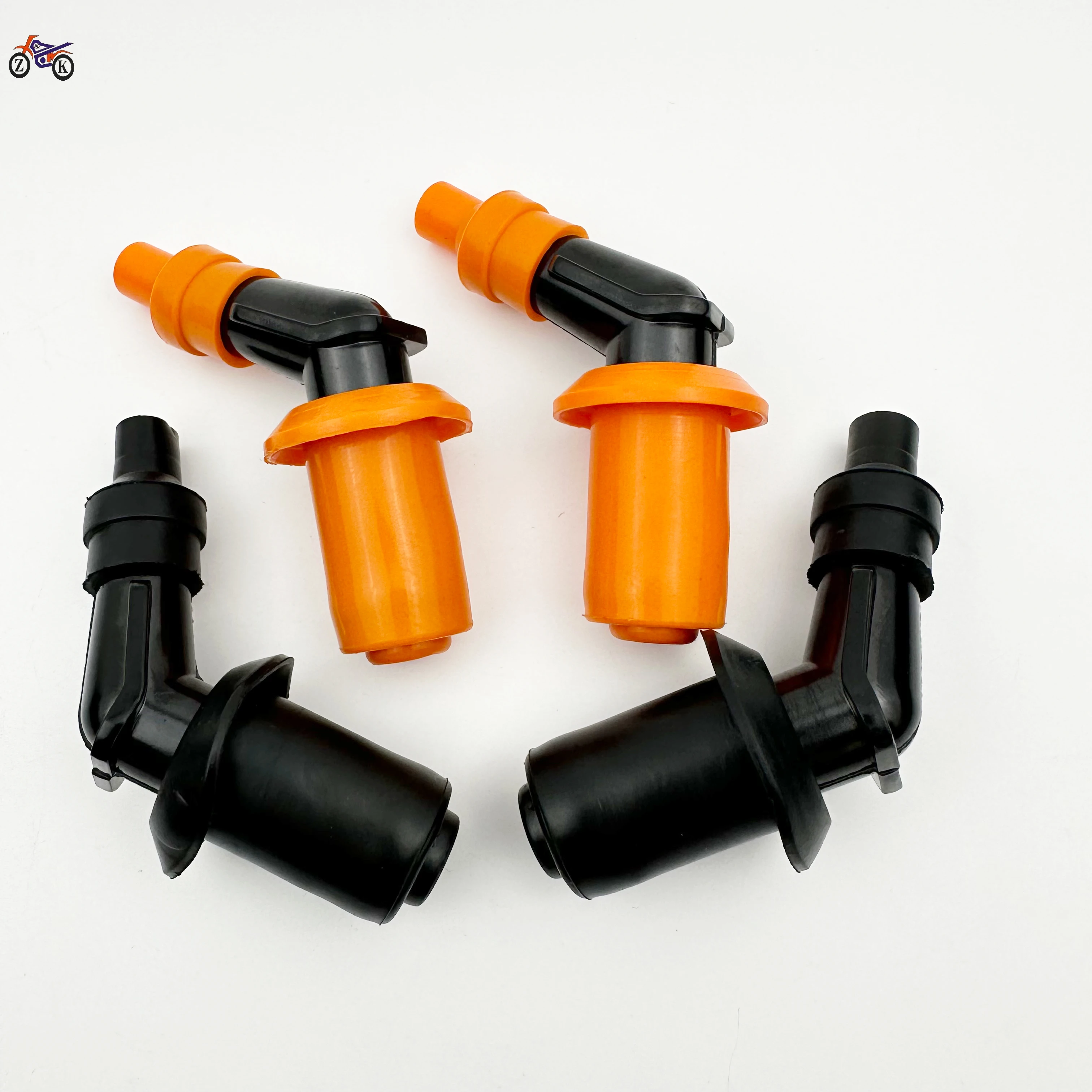 1Pcs black orange motorcycle waterproof ignition coil rubber cap for GY6 spark plug head mop-up ATV ignition accessories
