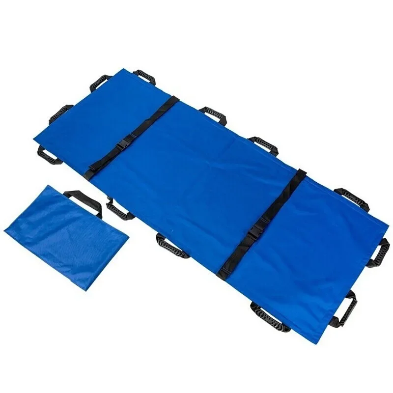 Portable Soft Stretcher First Aid Folding Cloth Stretcher Simple Portable Outdoor Fire Rescue Up and Down Stairs