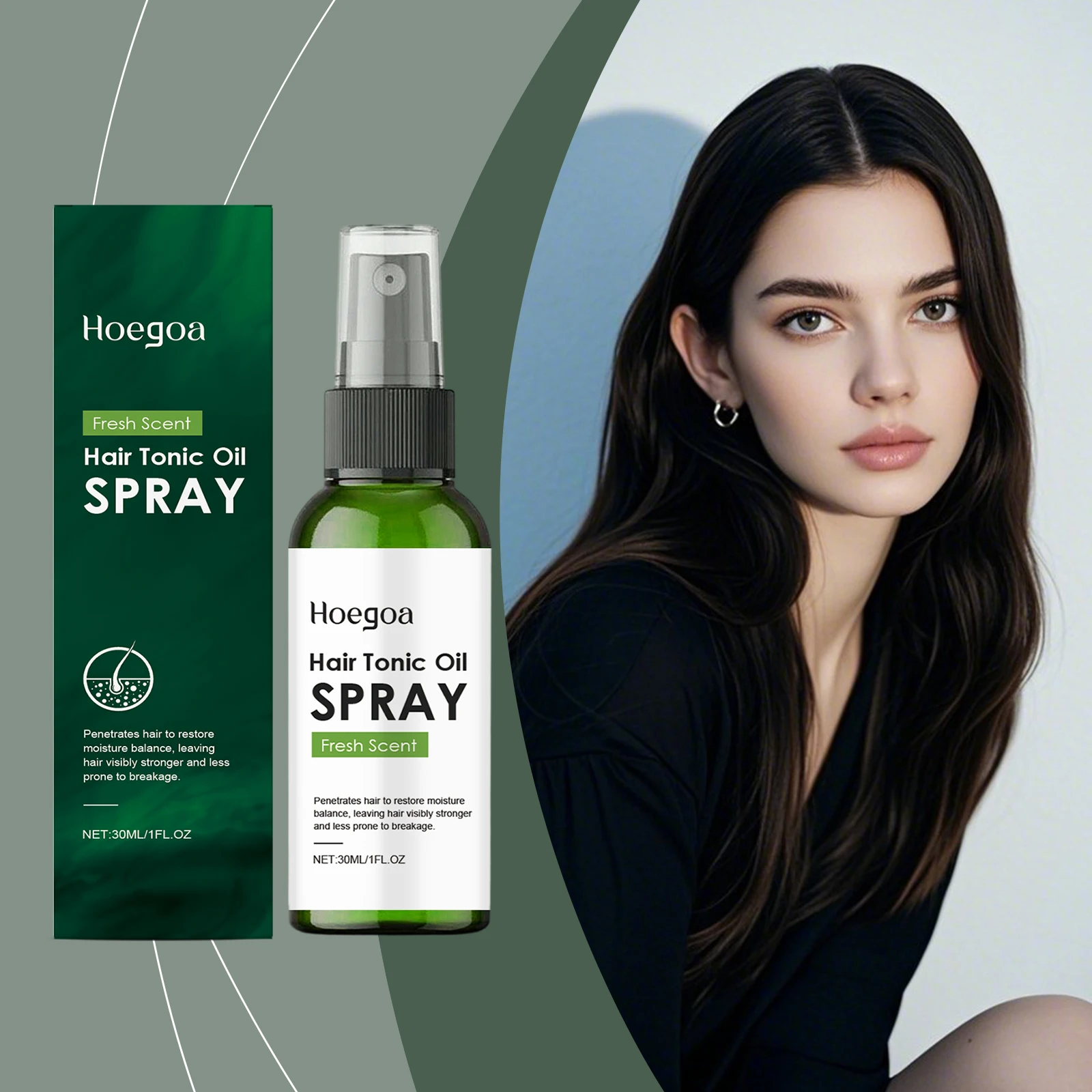 

Hair Oil Spray for Care - Moisturizes & Strengthens - Nourishes Scalp, Adds Smoothness, Aids Improve Dry Hair & Reduce Frizz