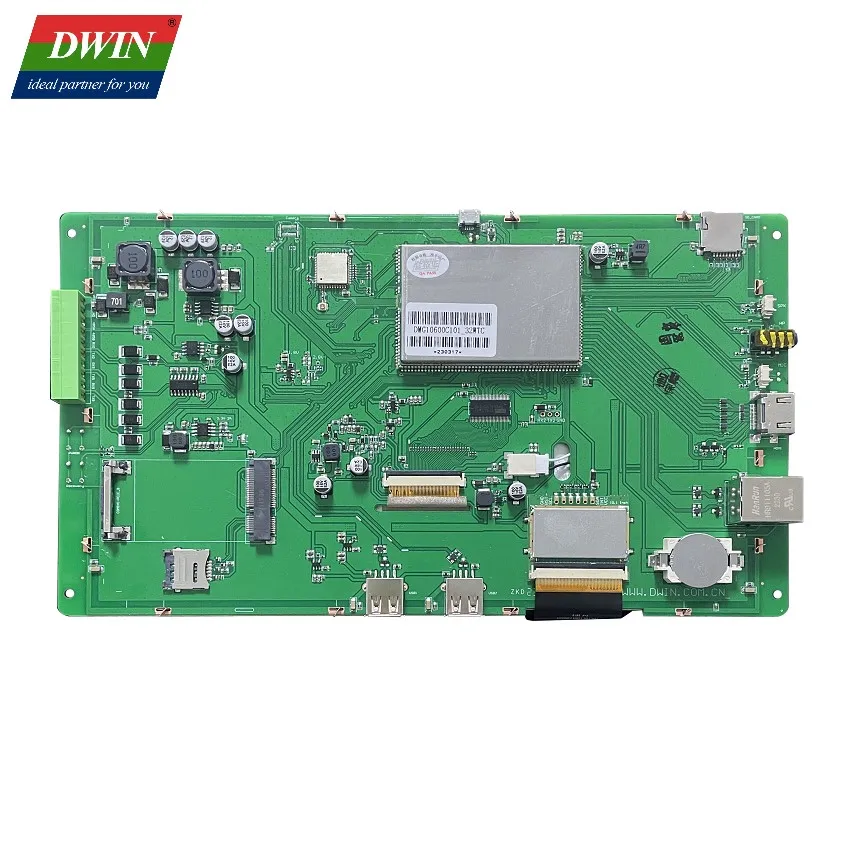 DWIN 10.1 Inch 1024*600 Pixels Capacitive Touch Display Linux4.19 OS RK3566 CPU Multi-Language Embedded Industrial Monitor