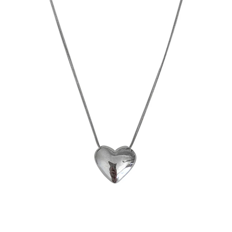 Liefde Hart Choker Ketting Voor Vrouwen Zilver Kleur Ketting Kleine Liefde Ketting Hanger Sieraden