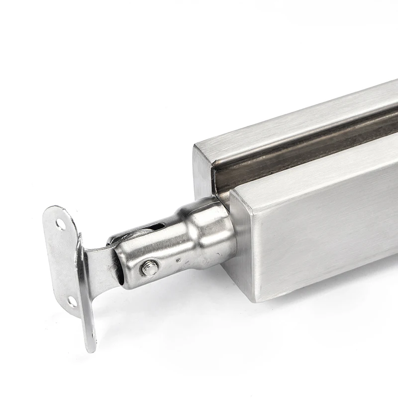 Maatwerk Aangepaste roestvrijstalen balkonglasleuning Gehard glazen balustrade Trapleuning voor villa's Balkon