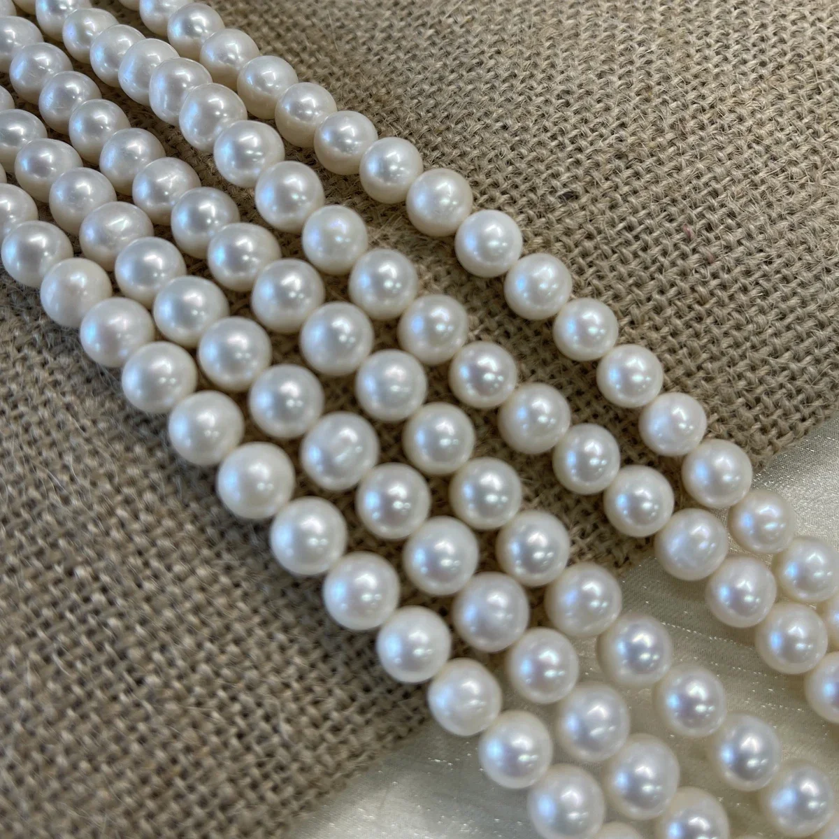 

Natural Freshwater Pearl White Nearround Pearl 8-9mm For Jewelry Making DIY Earrings Bracelets Necklaces Accessory