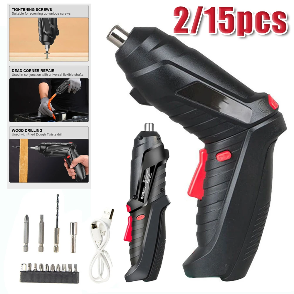 

3.6V Electric Screwdriver Electric 1800mah Wireless Screwdriver Repair Tool LED Work Light Power Tools Set Household Maintenance