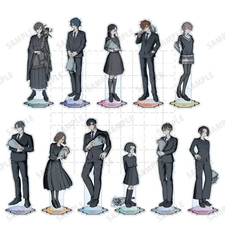 MILGЯAM【4th Anniversary】MILGRAM Jacklope Fuuta Kajiyama Mu Kusunoki Amane Momose Mahiru Figure Desk Decor Acrylic Stands Model