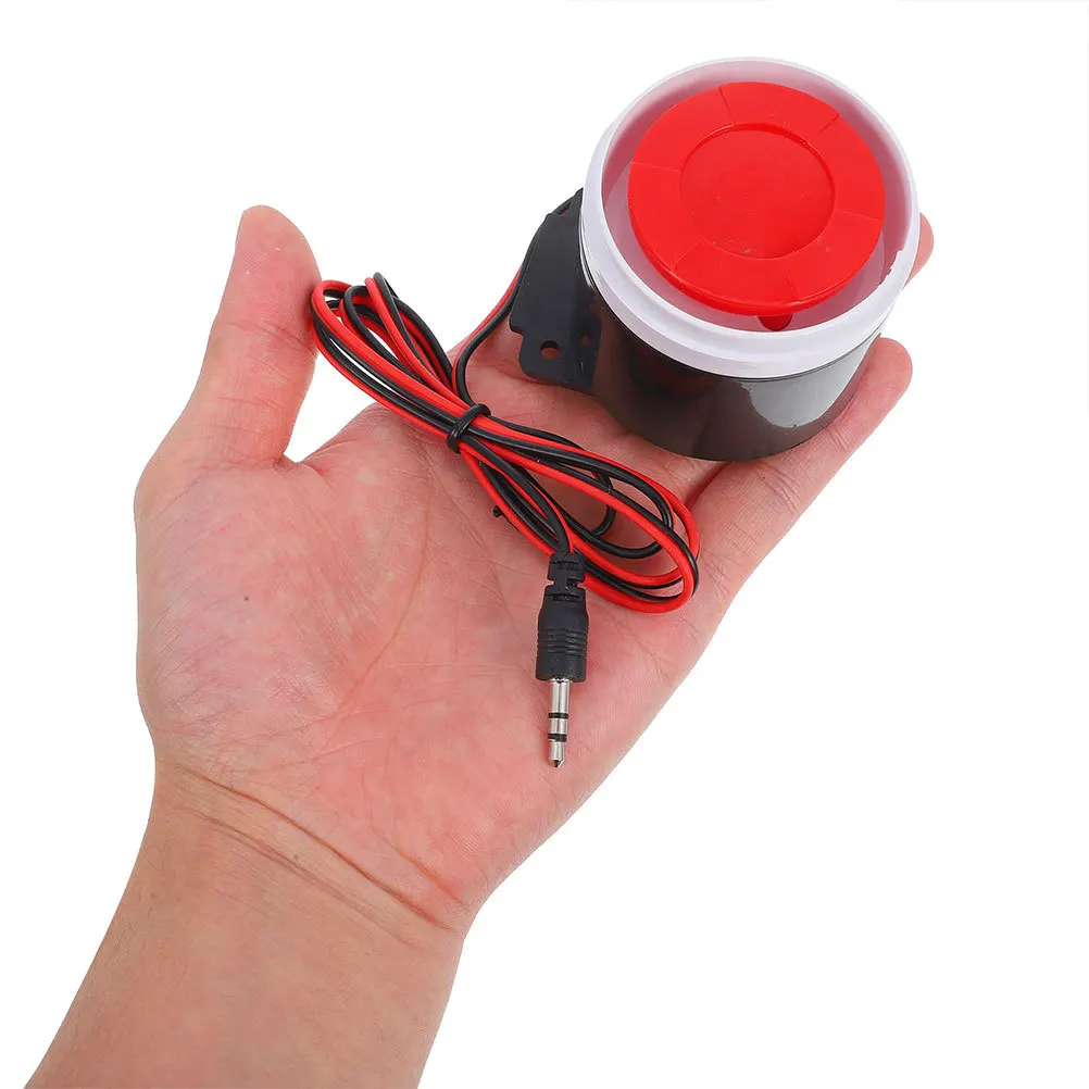 

2Pcs Mini Alarm Siren Wired Security Alarm Loud Sound Home Office Shop Anti-Theft System Reliable Detection Buzzer