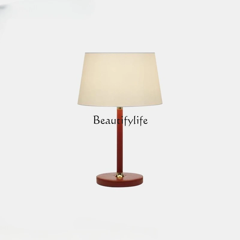 Italian designer Italian simple luxury high-end leather decorative luminous ornament