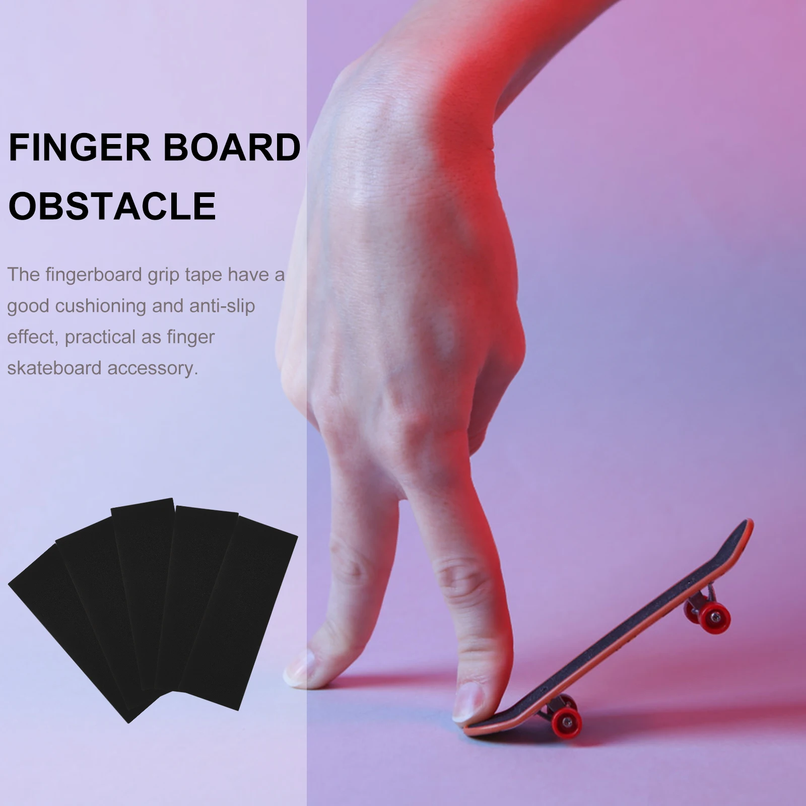 

10 Pcs Finger Skateboard Anti-slip Sticker Grip Tape Large Grips & Foam for Skateboards