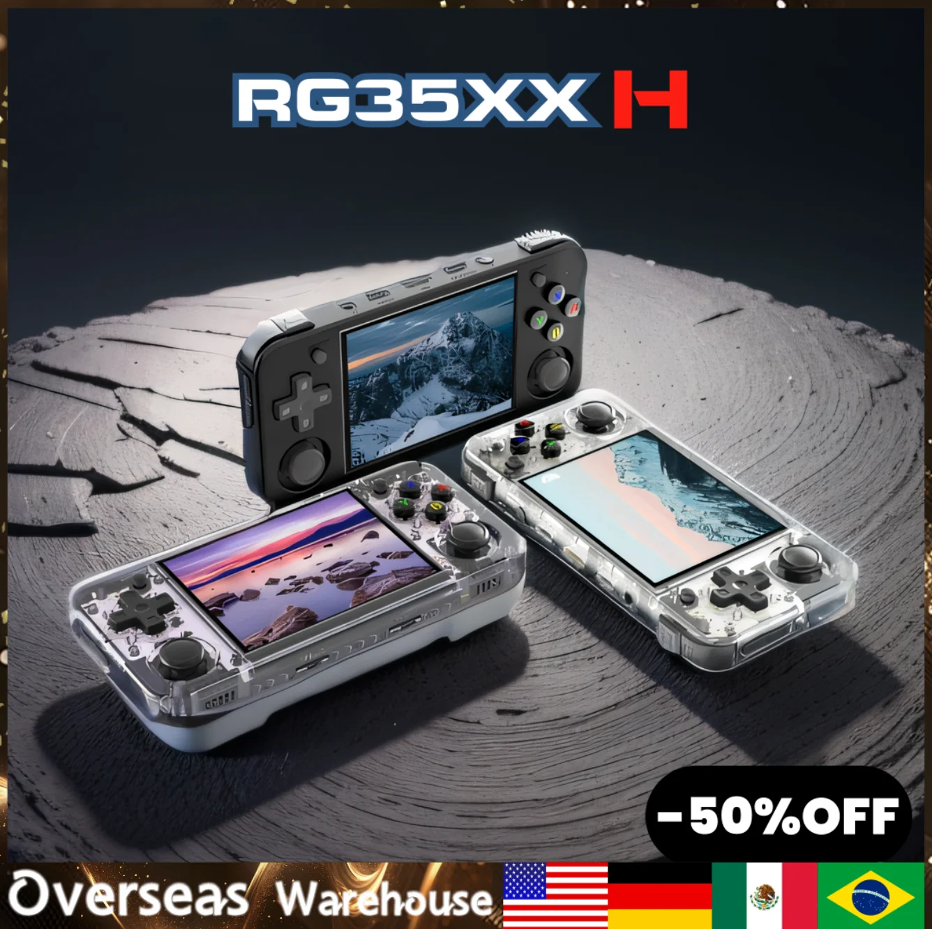 ANBERNIC RG35XX H Retro Handheld Game Video Player Console 3.5Inch IPS full viewing angle Gift H700 quad HD Bluetooth 256G PSP