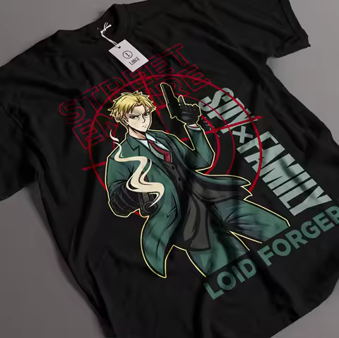 SPY x FAMILY Loid Forger T-Shirt Anya Tshirt Kawaii Anime Yor Shirt
