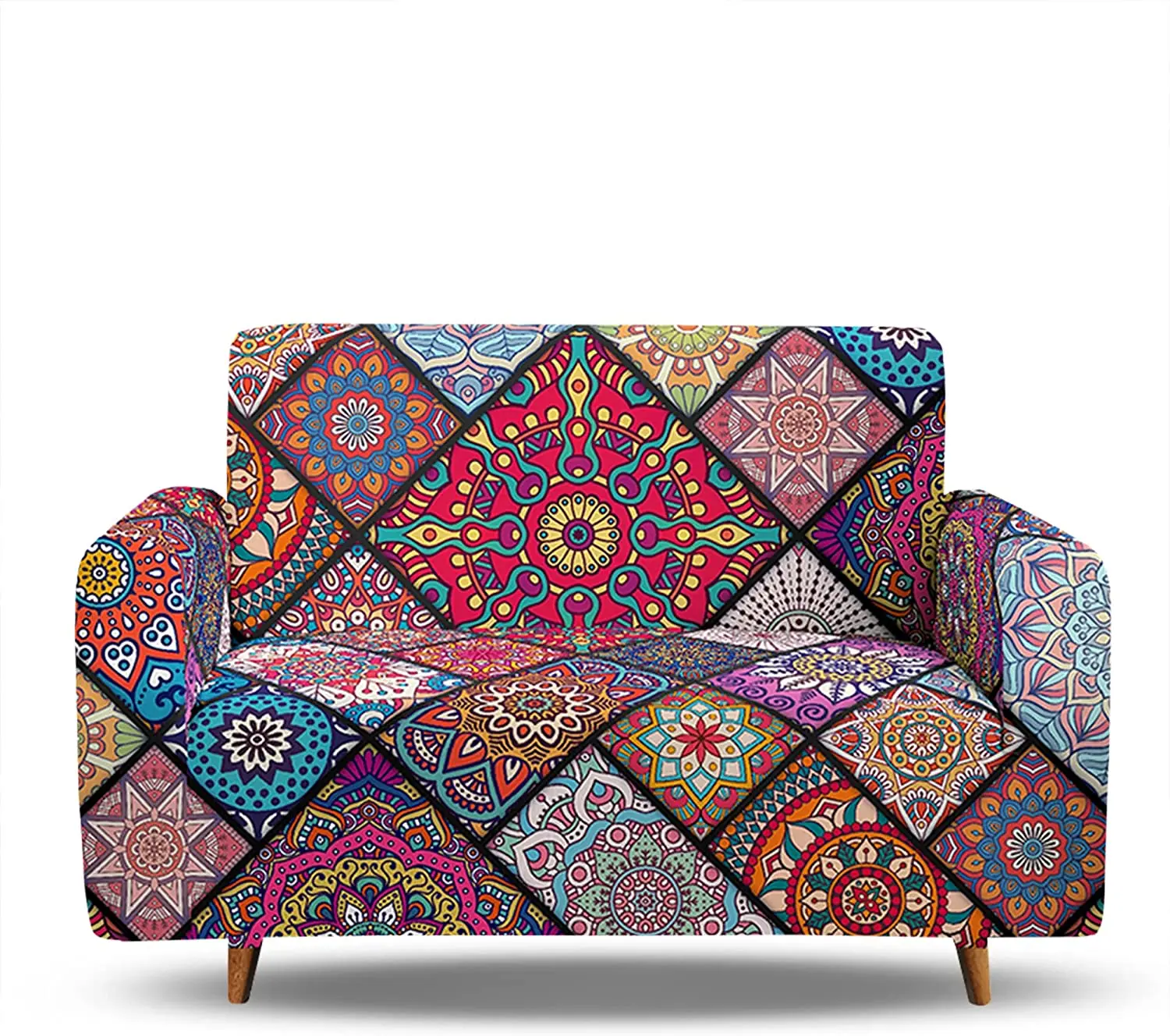 Vintage Print Elastic Sofa Cover Modern Sofa Cover Living Room Part Corner L-shaped Chair protection