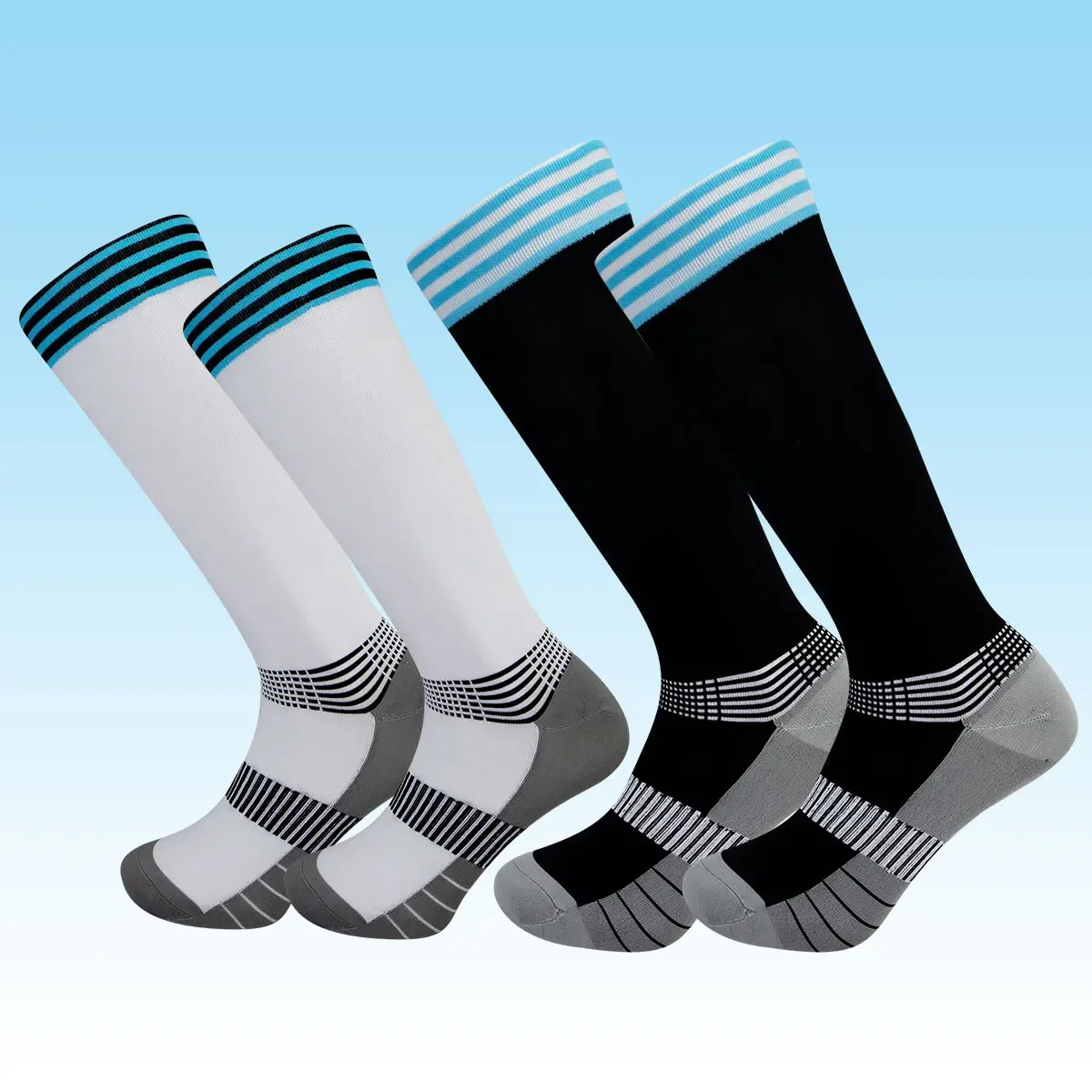 1pairs23-24 الموسم نادي كرة القدم الأوروبي أنماط الأطفال الكبار جوارب لكرة القدم بنين طفل طويل الركبة عالية منشفة أسفل الرياضة جورب