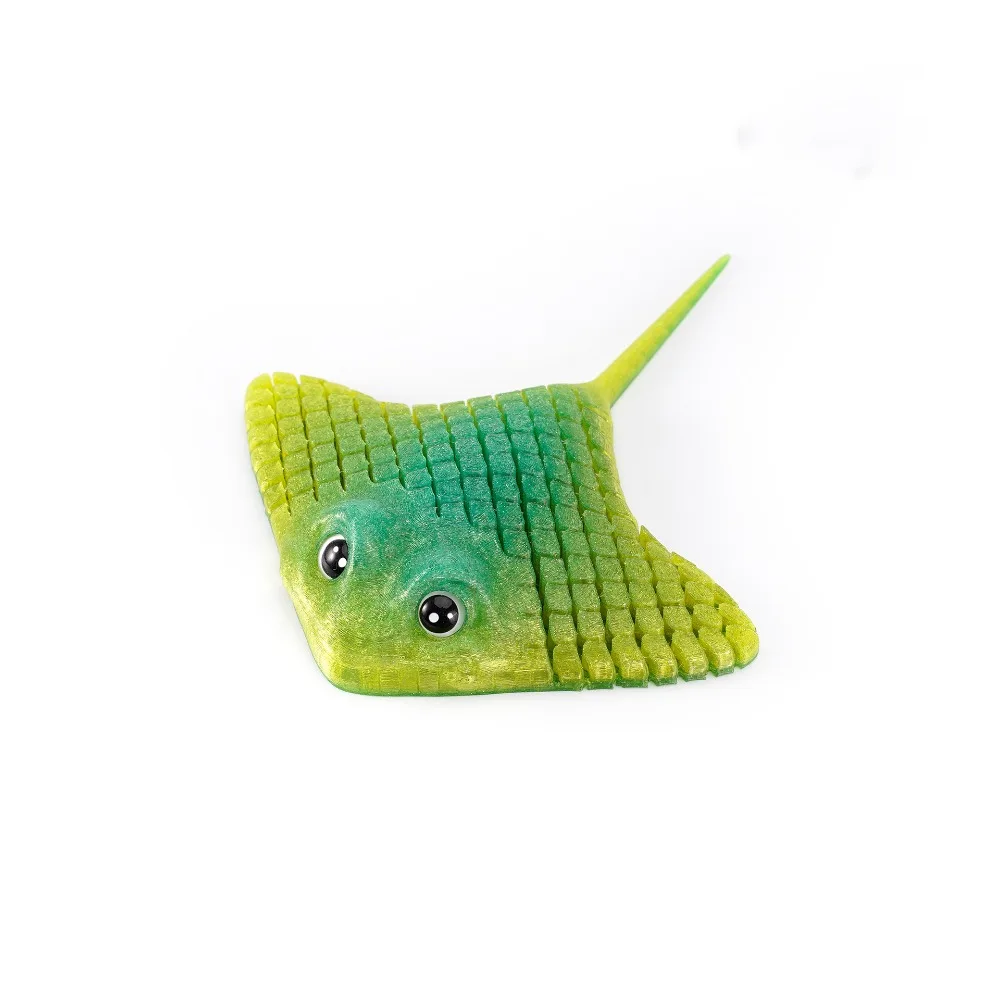 Plastic 3D Printed Aquatic Animal Figurine Multi-jointed Movable Bionic Manta Ray Stingray 10 Colors Animal Simulation Model