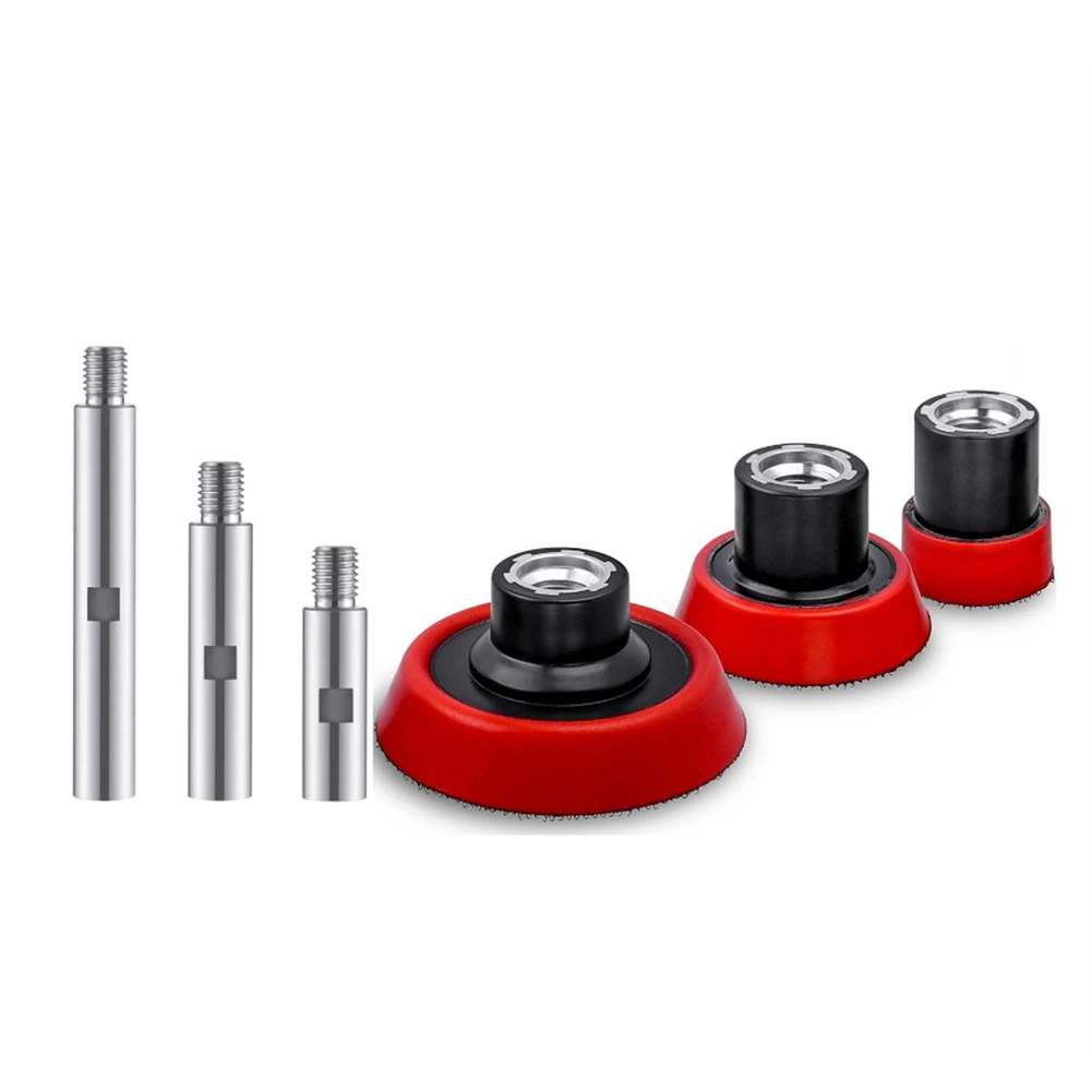 

6Pc M14 Thread Angle Grinder Extension Connecting Rod Alloy Extender Shaft Set Accessories for Rotary PolisherAB32