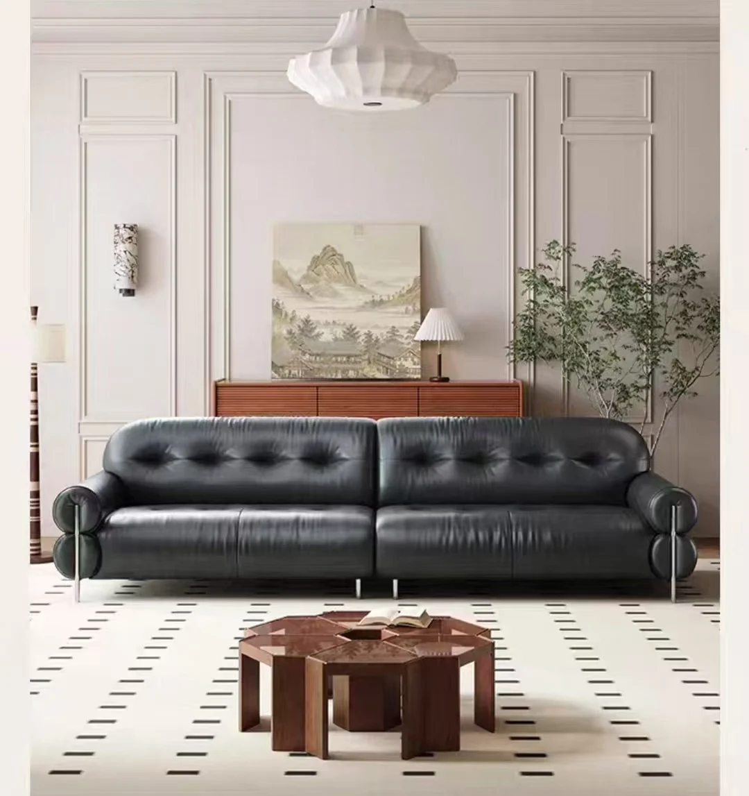 

@！2025 Contemporary Style Comfortable Soft Modern Living Furniture Leather Sofa Set Exquisite Modern Furniture Sofa Set