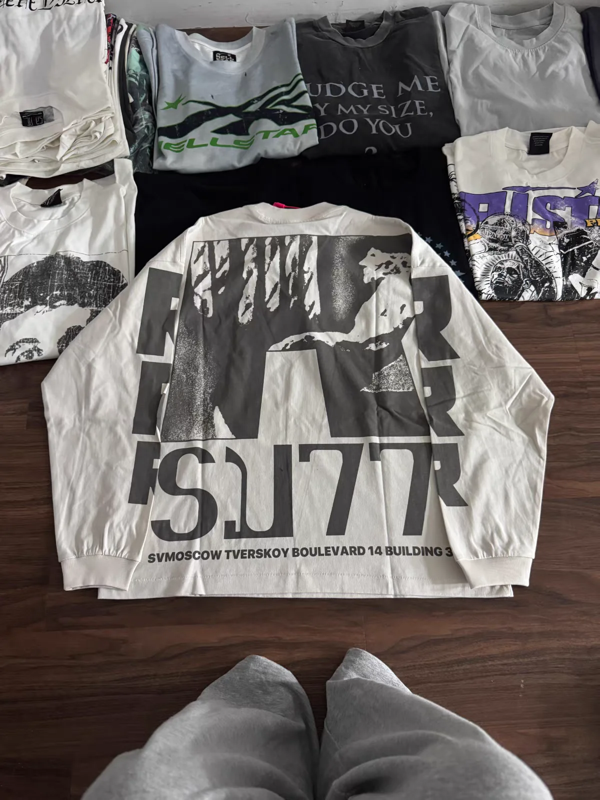 SV77 SS25 Moscow Limited Edition RRR123 Long Sleeves T-shirt Men Women RRR-123 Tops Tee T Shirt