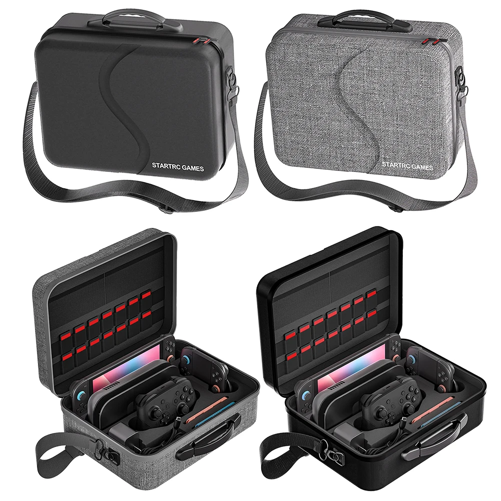 

Carrying Case with Handle and Shoulder Strap Protective Case Waterproof and Shockproof Carry Case for Switch 2 Accessories