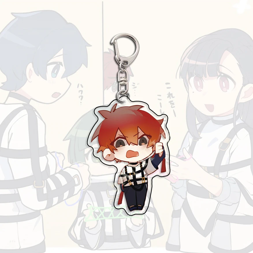 Anime Manga Milgram Keychain Haruka Sakurai Futa Kajiyama Mikoto Keychains Accessories Cute Bag Pendant Keyring For Fans Gifts