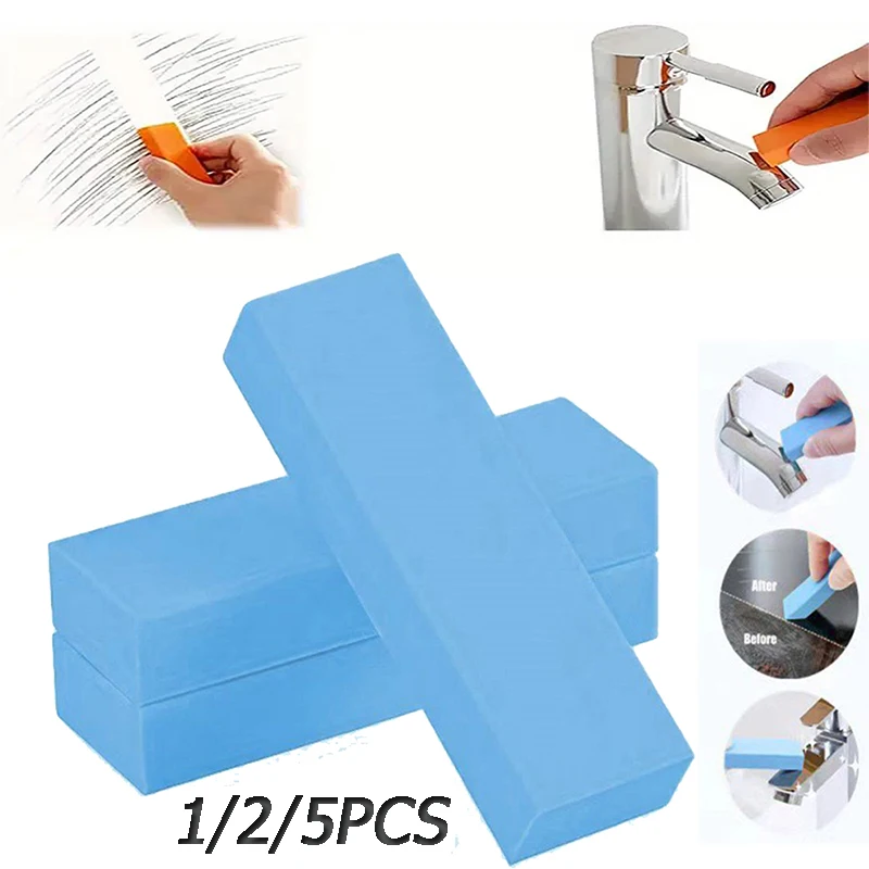 

2/5Pcs Easy Limescale Eraser Bathroom Glass Rust Remover Rubber Eraser Household Kitchen Cleaning Tools for Pot Scale Rust Brush