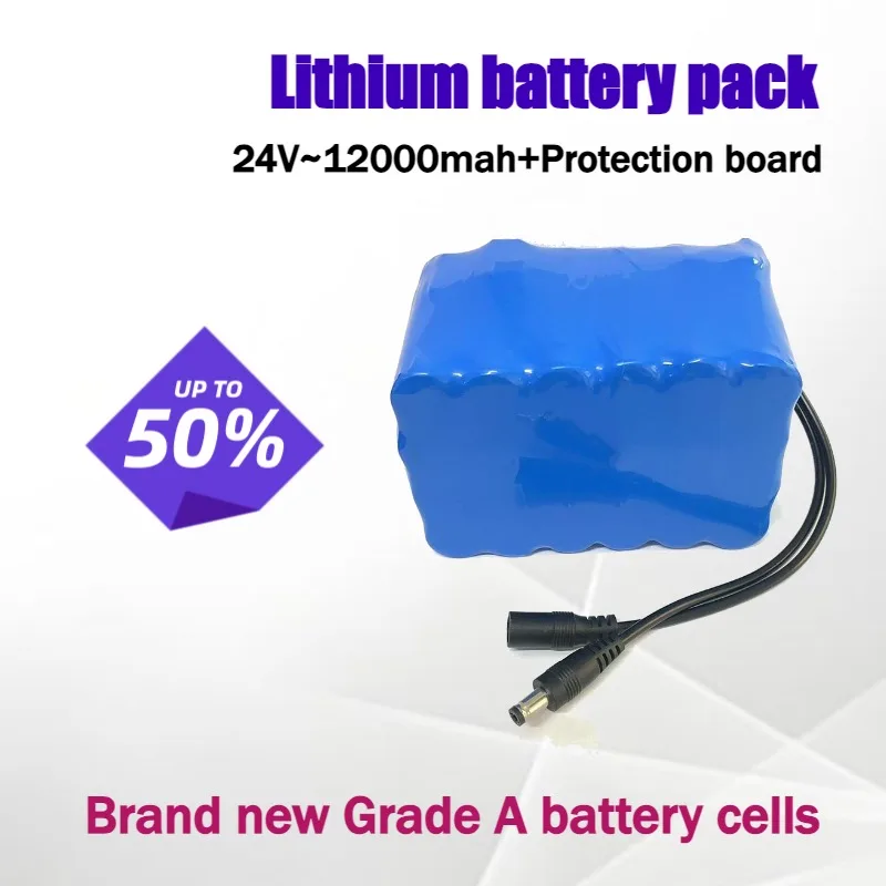 

24V 12000mAh Lithium Batteries for Power Communication Base Station Monitors Scooters and Solar Street Lamps