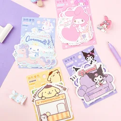 30 Sheets Kawaii Cartoon Characters Memo Pad School Stationery Diary Collage DIY Message Sticky Note Planner Notepad Kids Gift