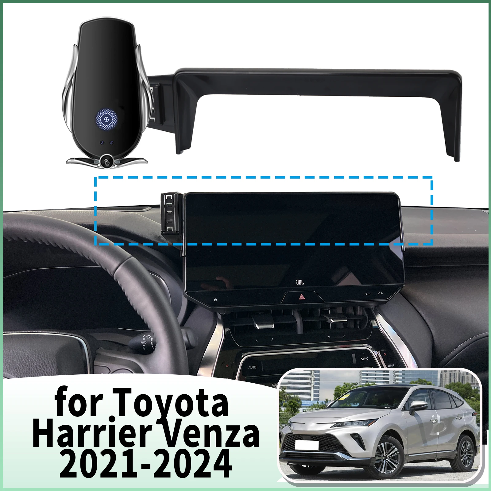 

fit for Toyota Harrier Venza 2021 2022-2025 XU80 Specific Dashboard Navigation Phone Holder Mount Design Car​​ accessoires