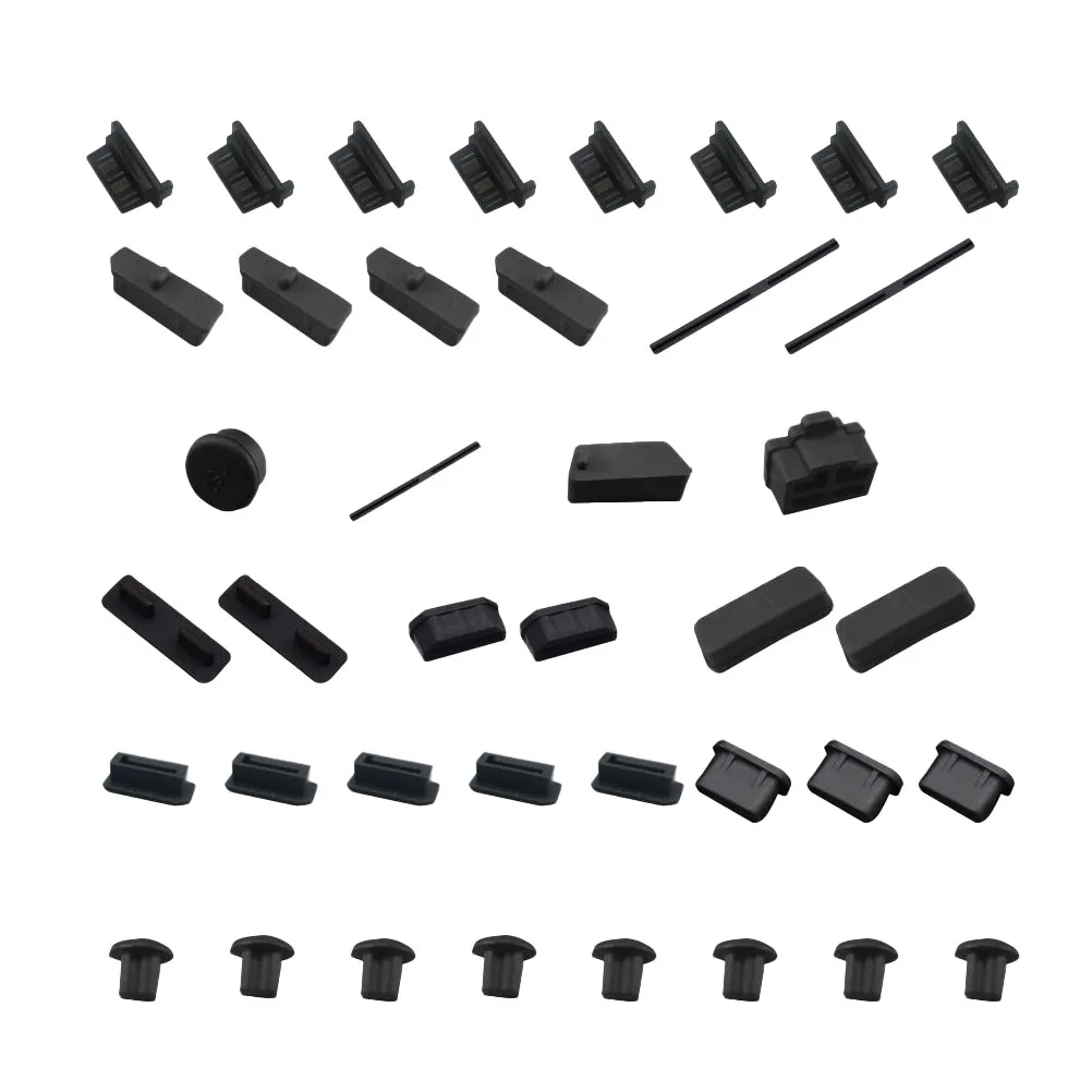40Pcs USB Dust Plugs Silicone Port Covers for Computer Motherboard – Anti-Dust & Moisture Protection