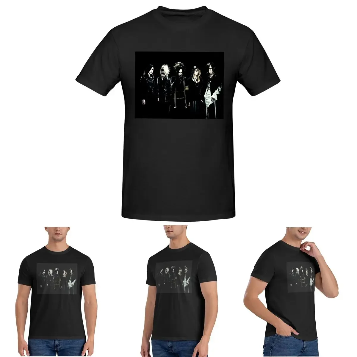 Japan Rock The Gazette Band T-Shirt for Men Cotton Oversized T Shirts Men's Tees Short Crew Neck Summer Clothes Tops S-6XL