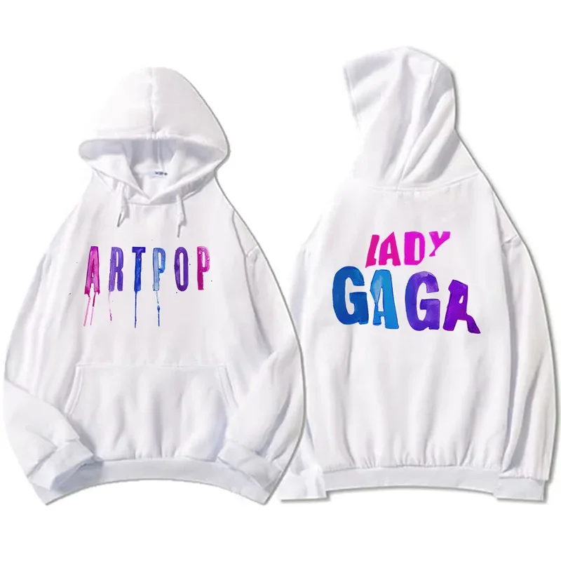 Streetwear Men Clothes ARTPOP Lady-Gaga Hoodies Hip Hop Winter Hooded Sweatshirts Graphic Printing Pullovers Casual Unisex Hoody