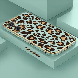 Fashion Leopard Print Phone Case For OPPO Find X5 X3 Lite X2 NEO F15 F19 F11 F17 F21 Pro Silicone Pattern Shockproof Cover Funda