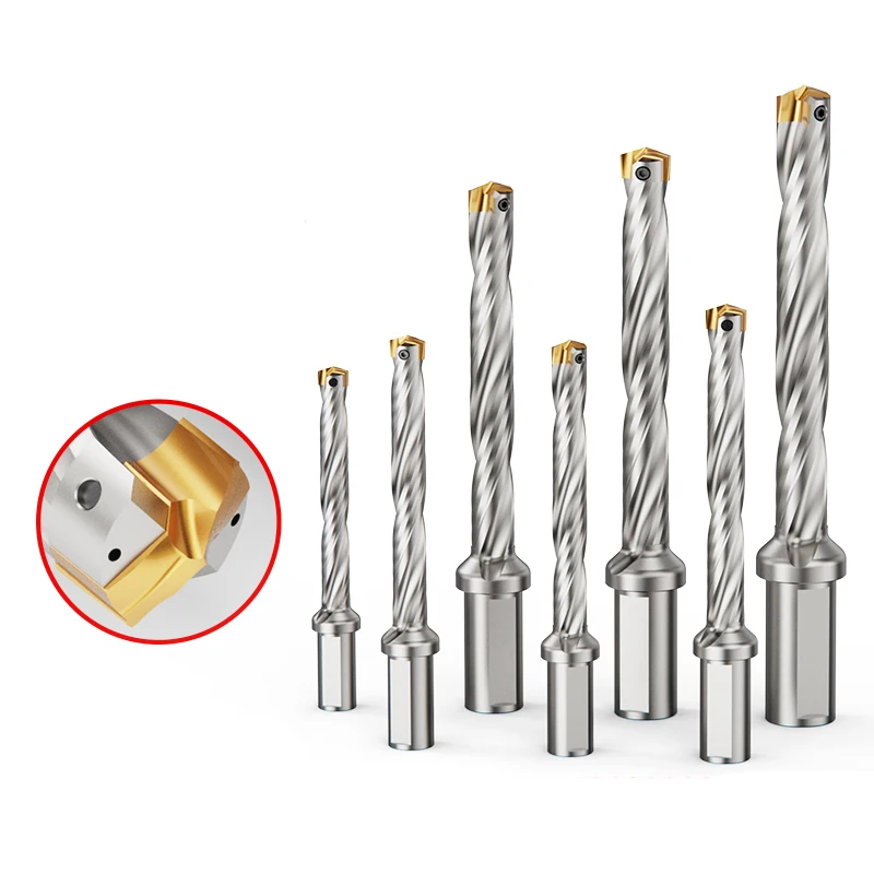 

High Performance Deep Hole CNC Drilling Tools 5D Exchangeable Head Crown Drill Cnc Drill Bits for Crown Drill Machine