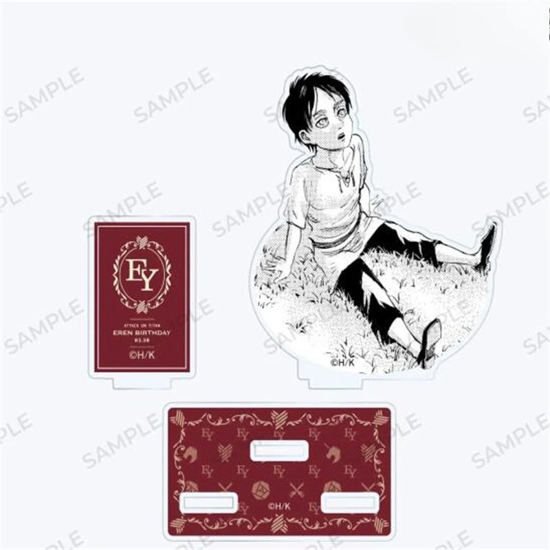 Ataque em titã levi ackerman figura acrílica anime eren suporte modelo boneca ornamentos de mesa exibição estátuas coleção modelo brinquedos