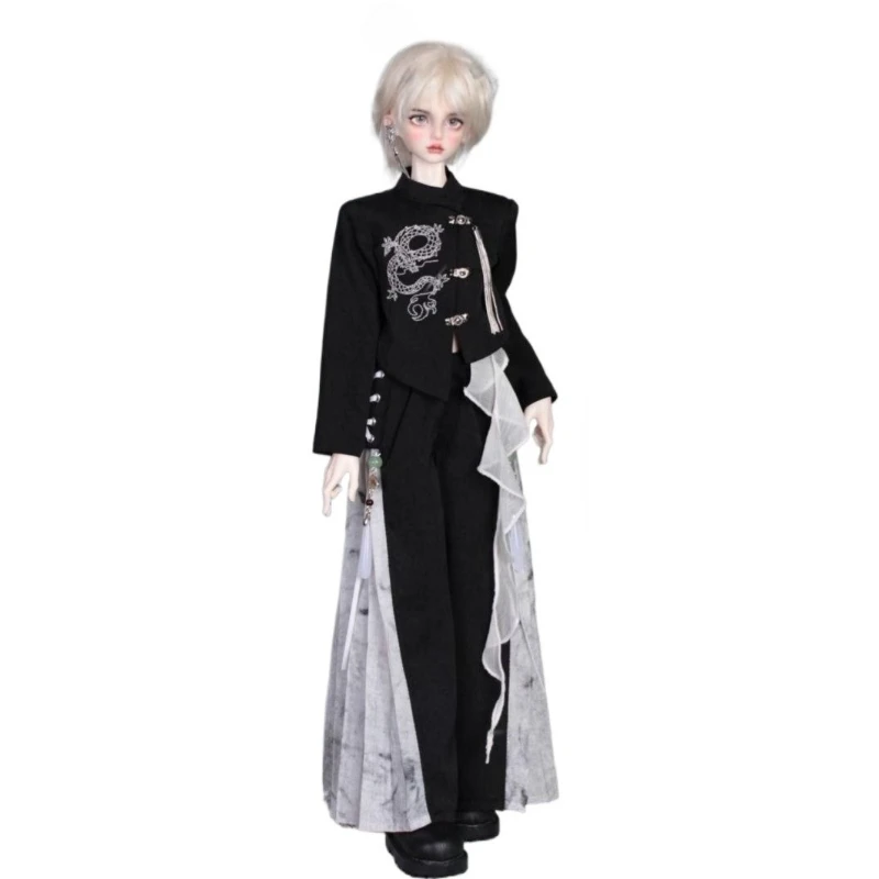 

Ancient Style 1/4 Doll's Clothes Suit for 45cm Bjd Doll Set Handsome Clothing Toys Dress Up Play House Doll Accessories, No Doll