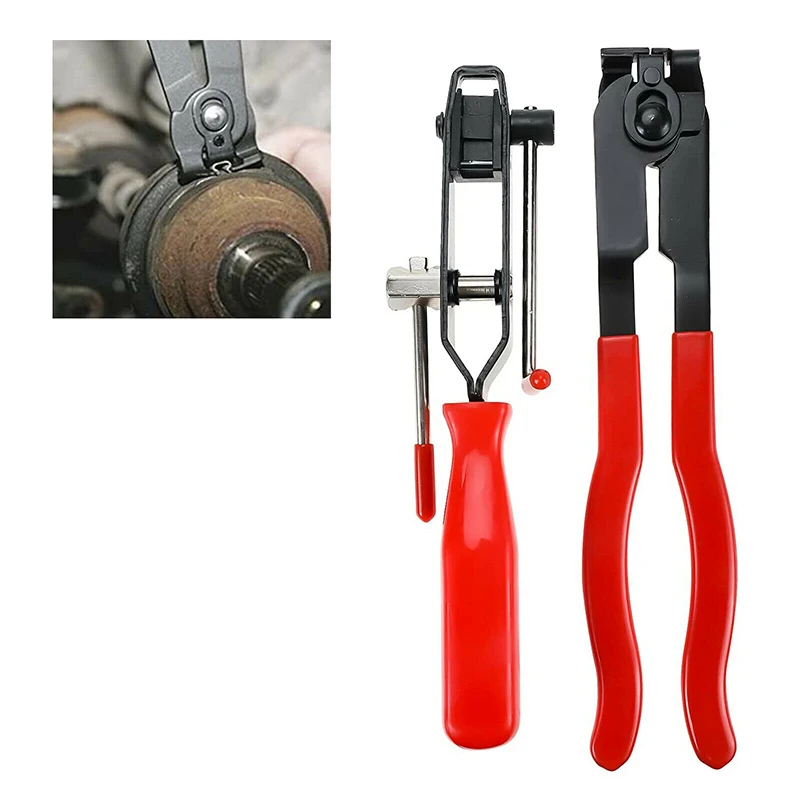 2pcs CV Joint Boot Clamp Pliers Ear Type Banding Cutter Plier Tool Kit