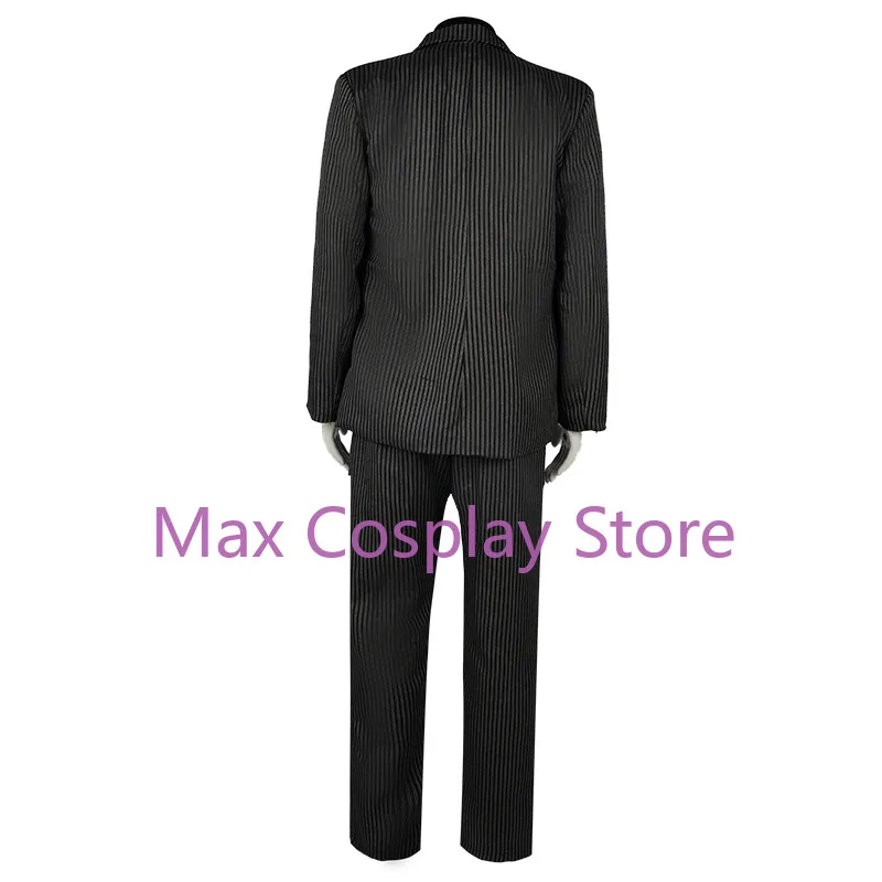 Max Cos Anime Golden Wind Diavolo Cosplay Kostuum Pruik Zwarte Streep Pak Jas Volwassen Man Vrouw Carnaval Uniform Aangepaste grootte