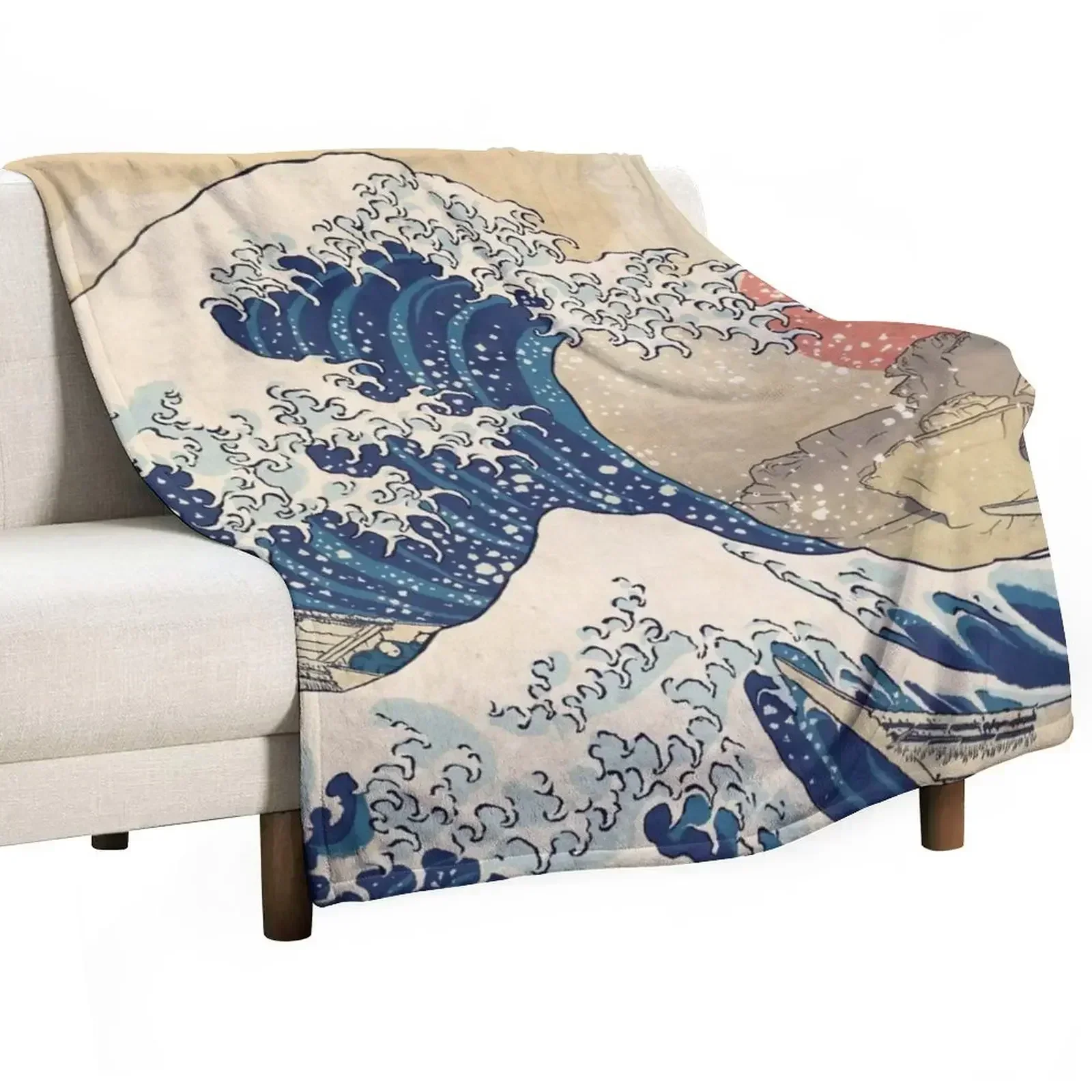 The Great Wave - Bolnuevo Throw Blanket For Baby Decorative Sofa Weighted Blankets