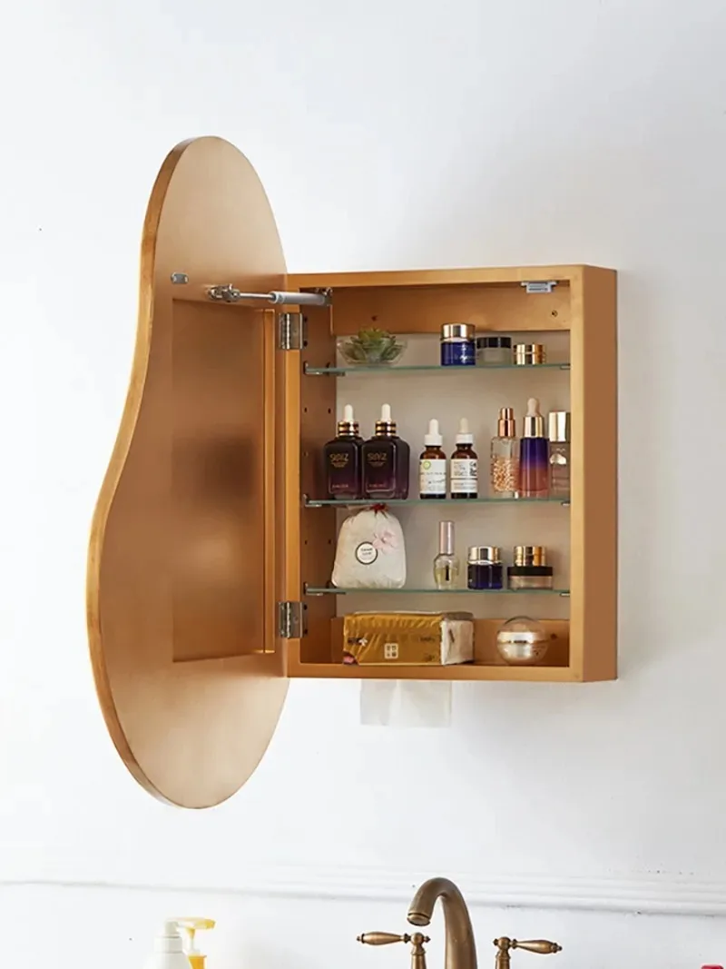 الشمال غير النظامية خزائن الحمام الإقامة المنزلية مدخل مرآة الزخرفية الحمام خلع الملابس مرآة خزانة أثاث الحمام #3