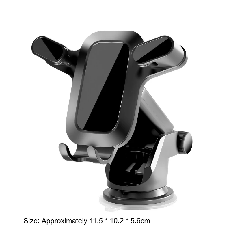 強力な耐荷重能力と電話ホルダーを固定するための調整可能な吸盤を備えた車載用携帯電話ホルダー