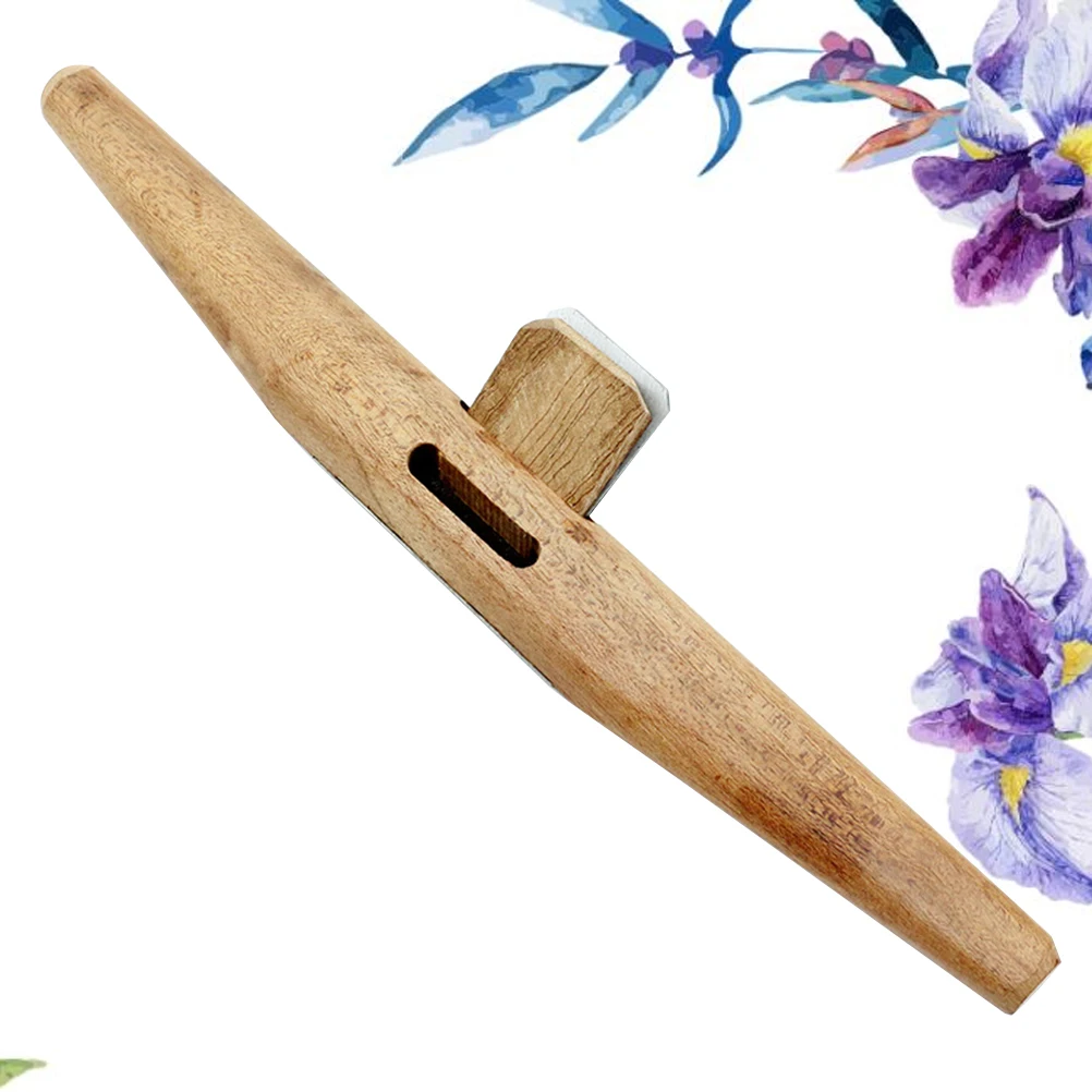 

Woodworking Plane Adjustable Spokeshave Planer Steel Blade Comfortable Wood Handle Round Bottom Wear-Resistant Metal Durable