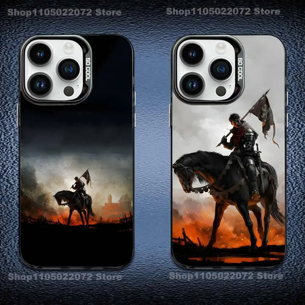 

KCD Kingdom Come Deliverance Phone Case For iPhone 16,15,14,13,12,11,Mini,Pro,E,MAX Black Candy Matte Shockproof Cover
