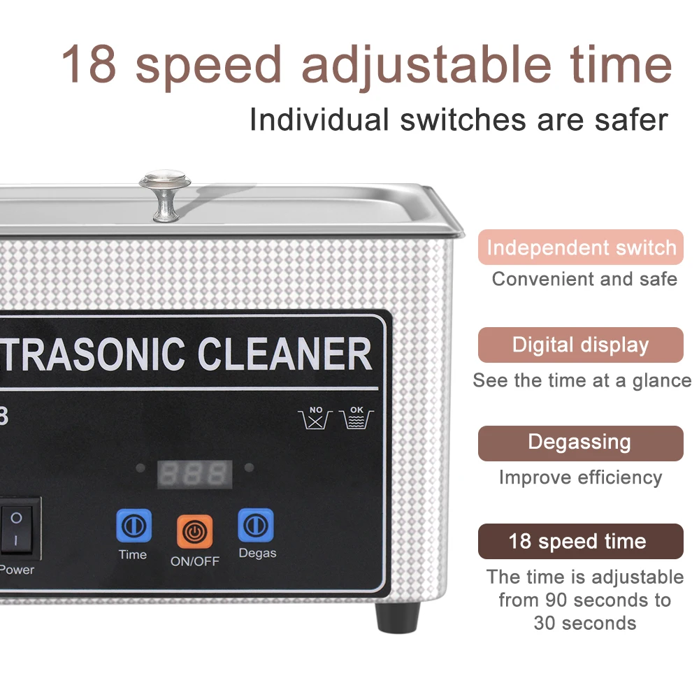 900ml Ultrasonic Cleaner Machine Cleaning Jewelry Glasses Dental 35w 60w 220v Ultrasonic Bath Mini Ultra Sonic Retainer Cleaner