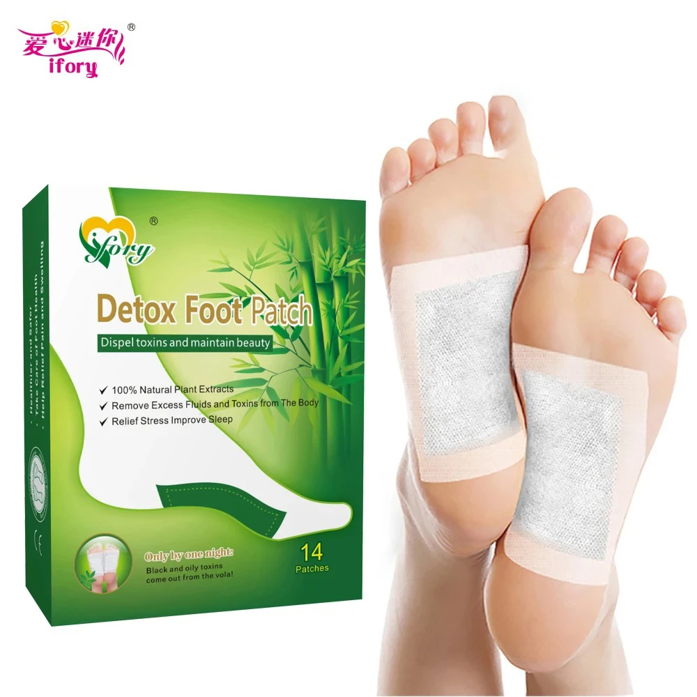 

Ifory Brand 14 Pieces/Box Slimming Detox Foot Patch Absorb Toxins from Body Keep Health & Beauty Adhesives Bamboo Vinegar Pads