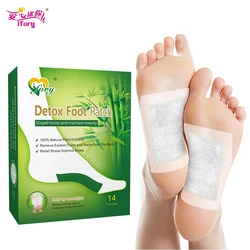 Ifory Brand 14 Pieces/Box Slimming Detox Foot Patch Absorb Toxins from Body Keep Health & Beauty Adhesives Bamboo Vinegar Pads