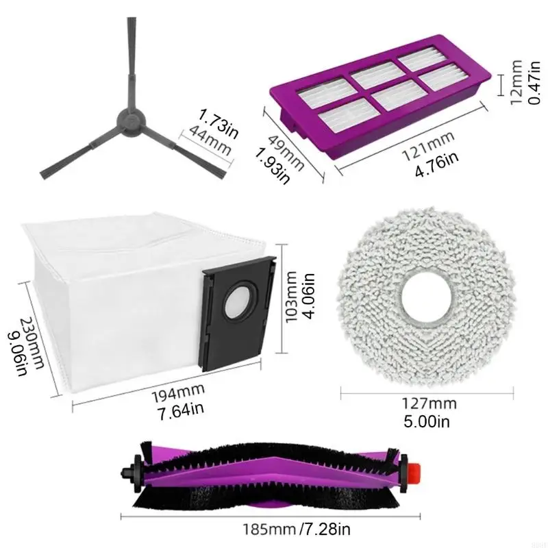 808f فراغات فرشاة الجانبية الفراغية البديلة الرئيسية استبدال الفرشاة الفراغ الفراغ الملحقات الاكسارات المنظف مناسبة للتنظيف